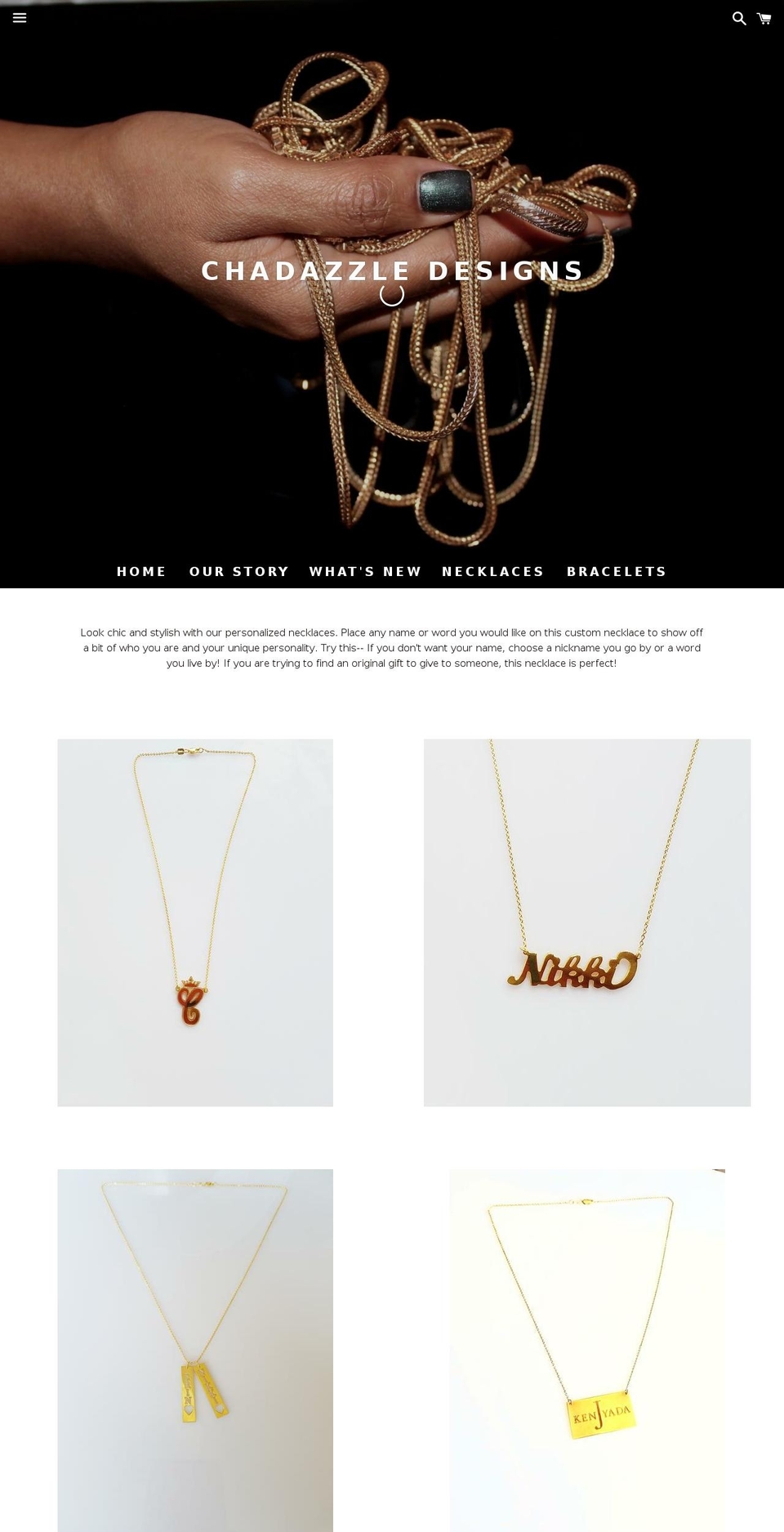 chadazzle.com shopify website screenshot