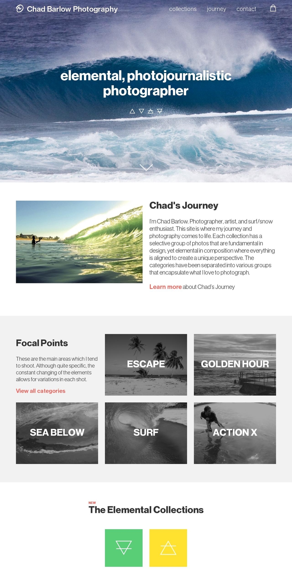 Chad Barlow Shopify theme site example chadbarlow.com