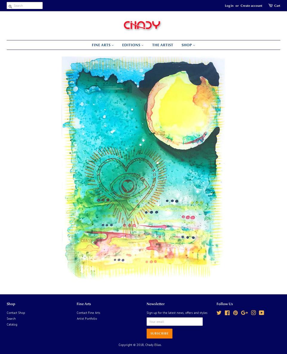 chadyart.com — Shopify storefront screenshot
