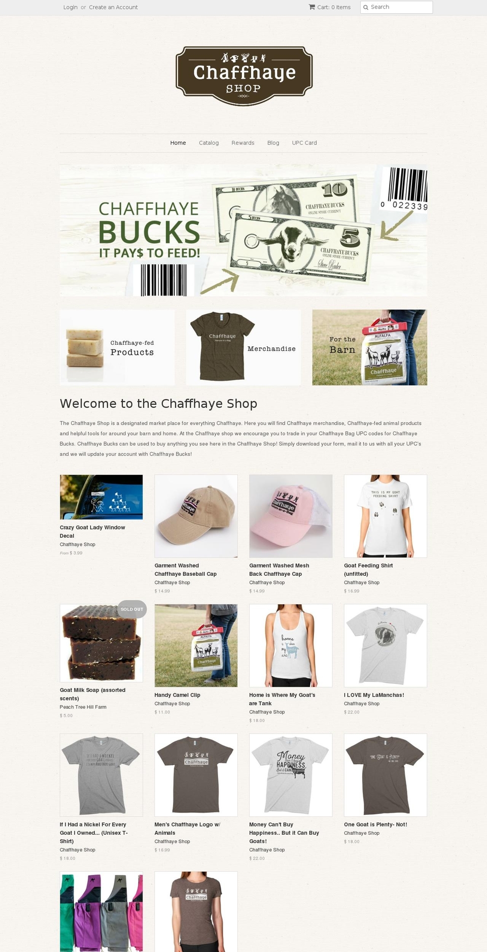 chaffhayeshop.com shopify website screenshot