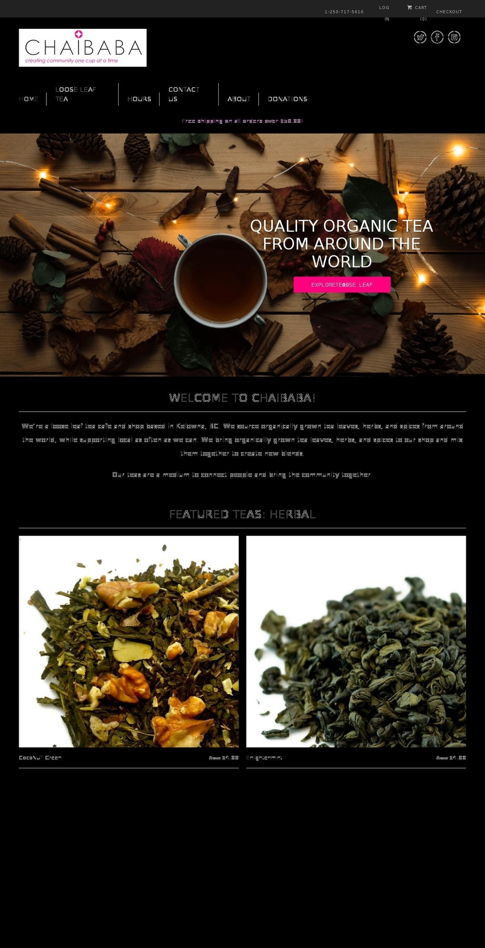 chaibaba-shop.com — Shopify storefront screenshot