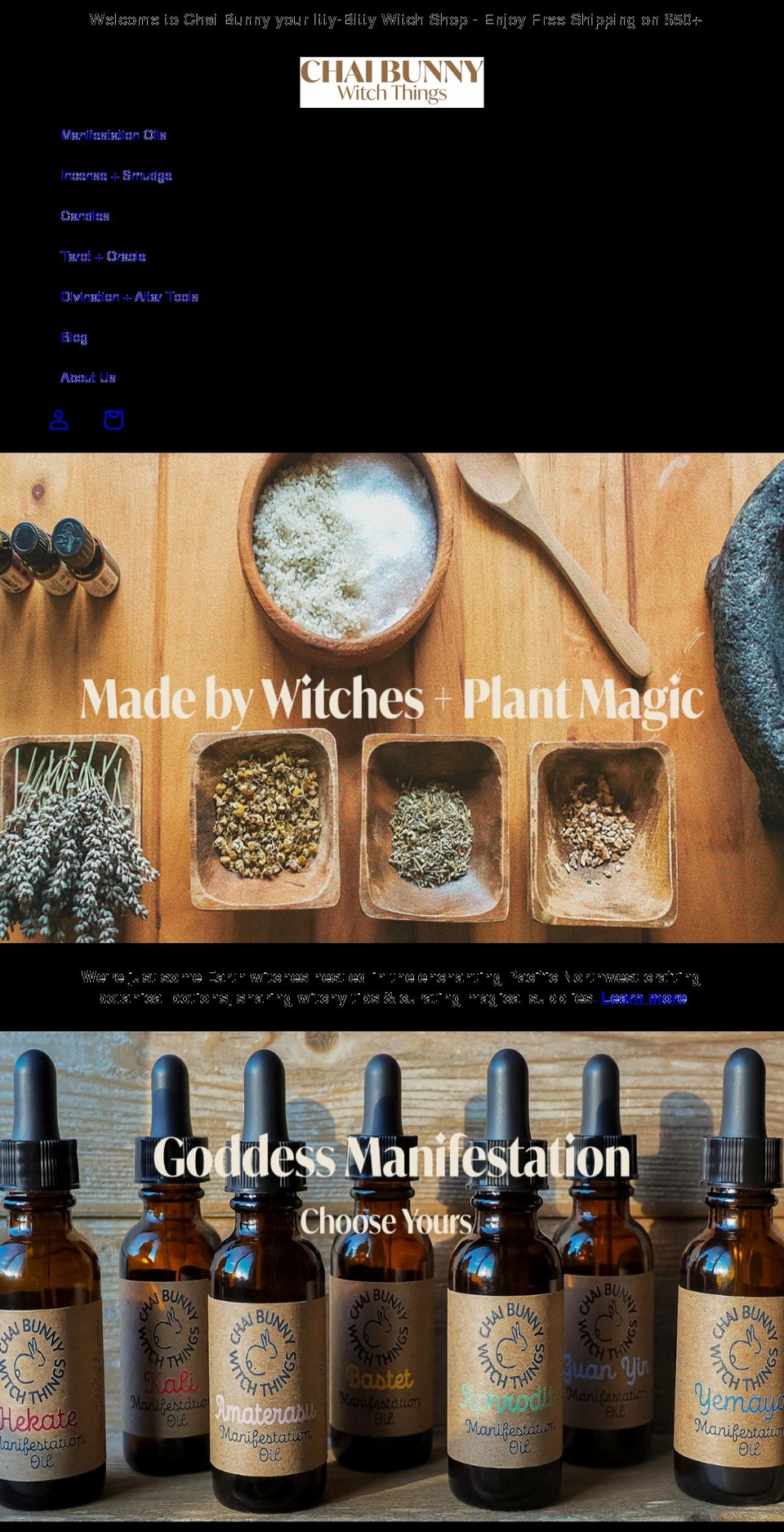 chaibunny.com shopify website screenshot