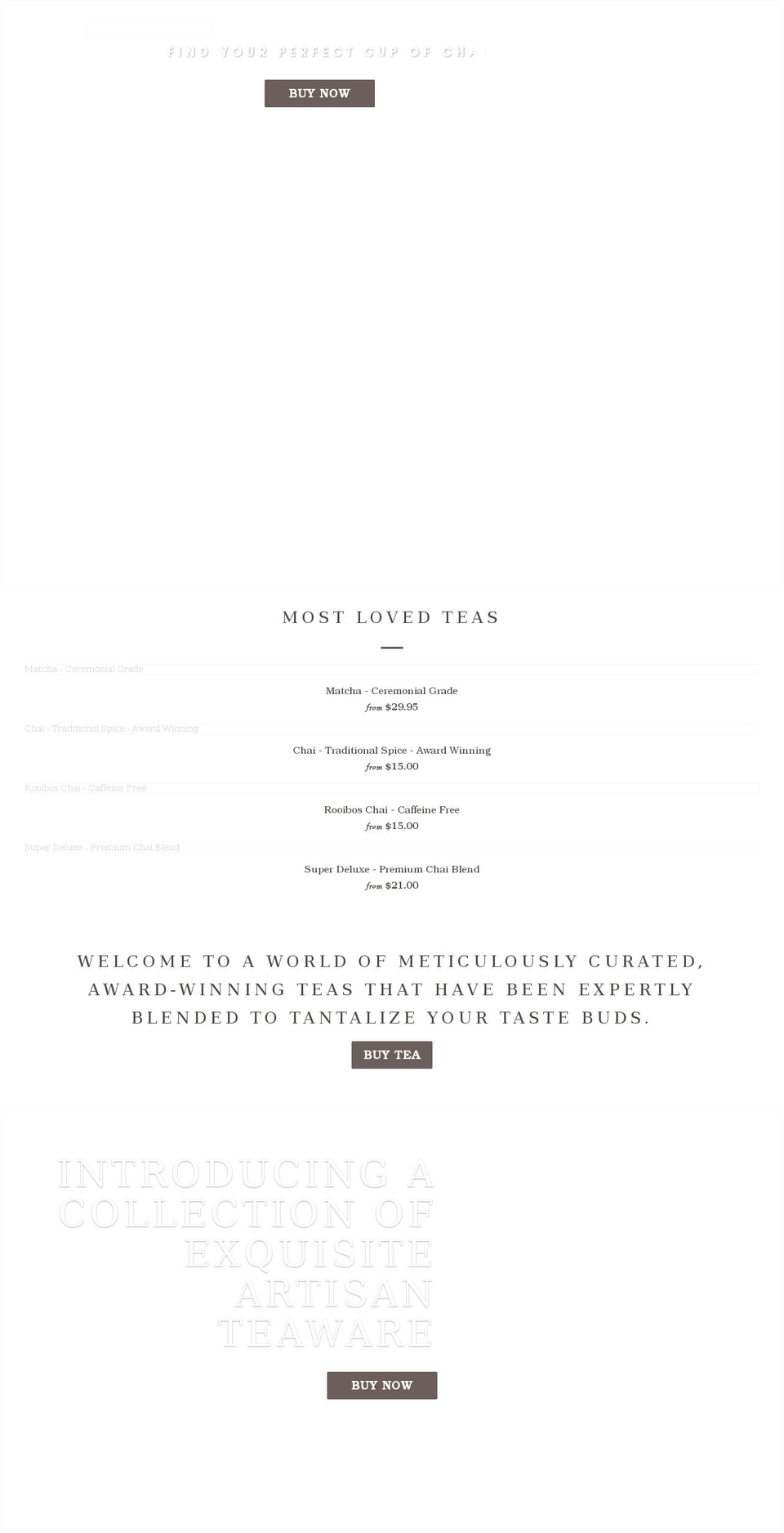 chaicollective.com.au shopify website screenshot
