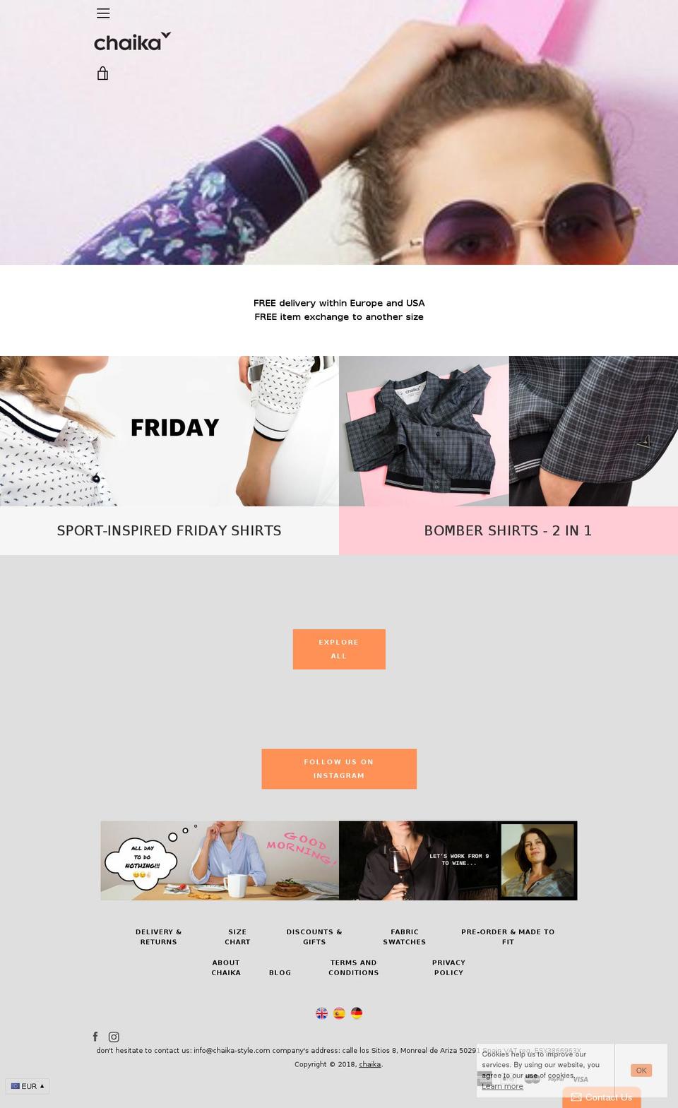 chaika-style.com — Shopify storefront screenshot