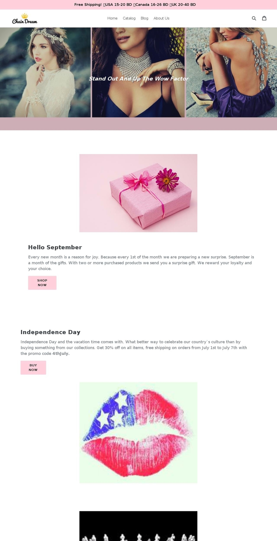 chaindream.com — Shopify storefront screenshot