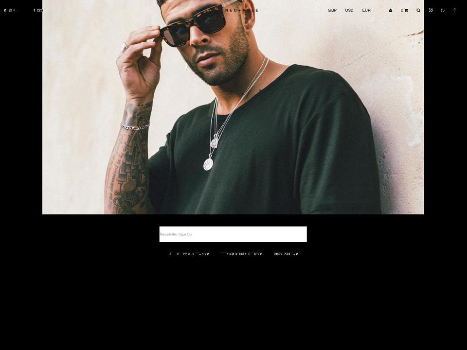 chainedandable.com shopify website screenshot