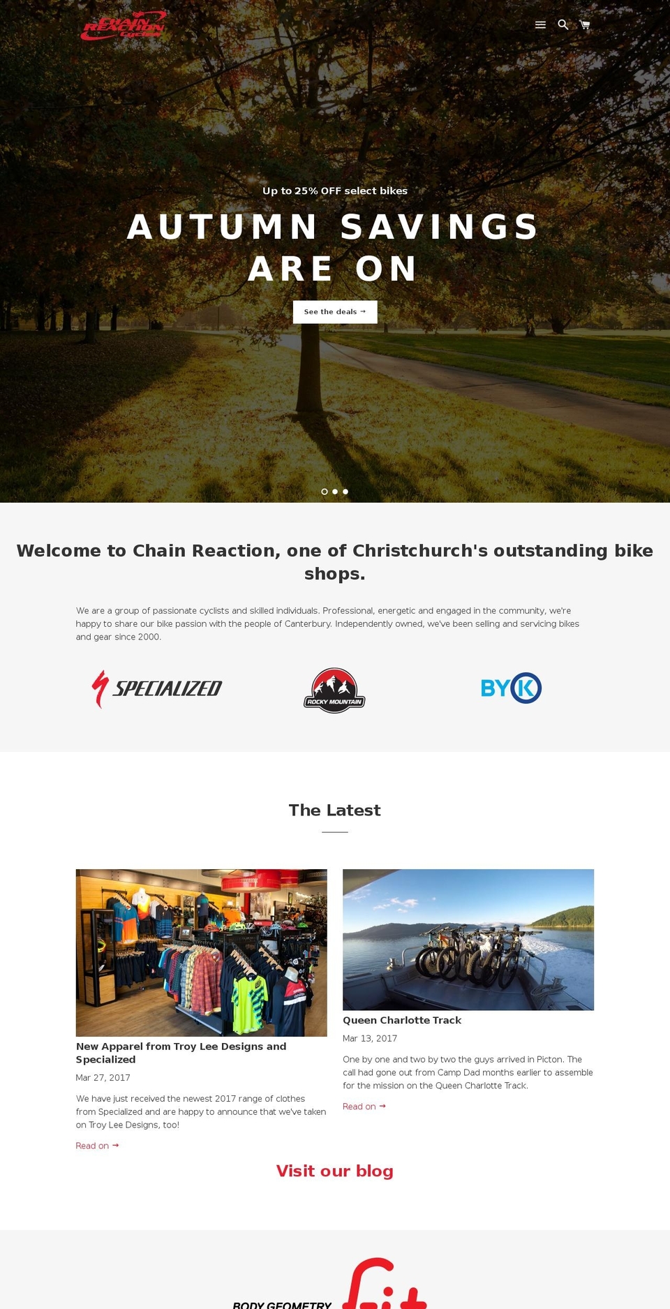 Impact Shopify theme site example chainreaction.co.nz
