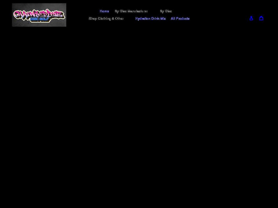 chainsordyediscgolf.com shopify website screenshot