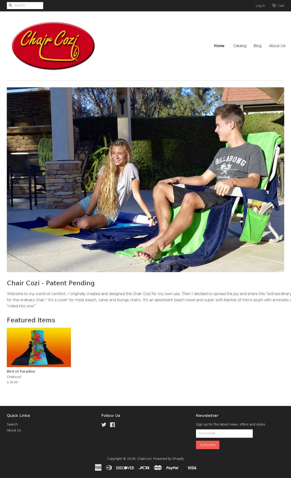 chaircozi.com shopify website screenshot