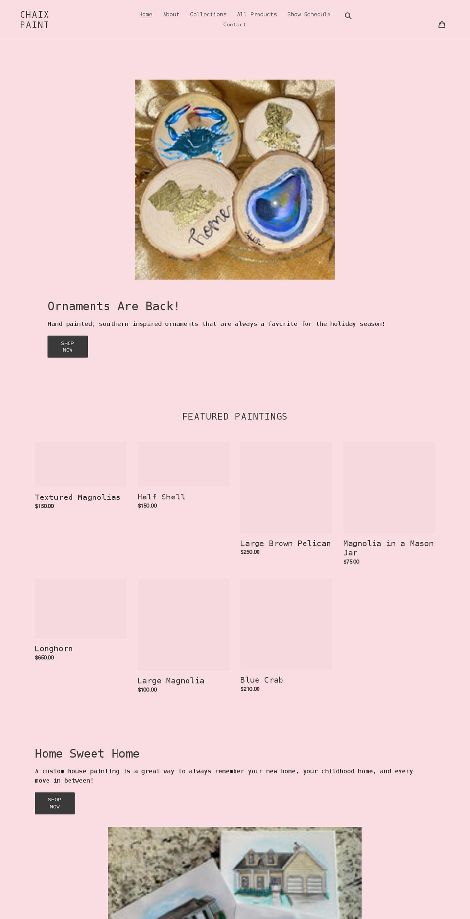 chaixpaint.com shopify website screenshot