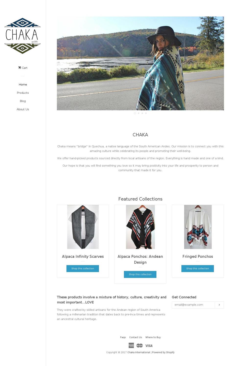 chakainternational.com shopify website screenshot