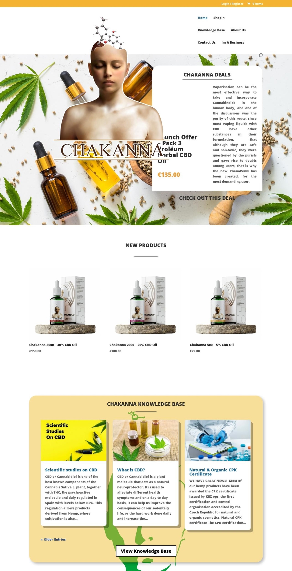 chakanna.com — Shopify storefront screenshot