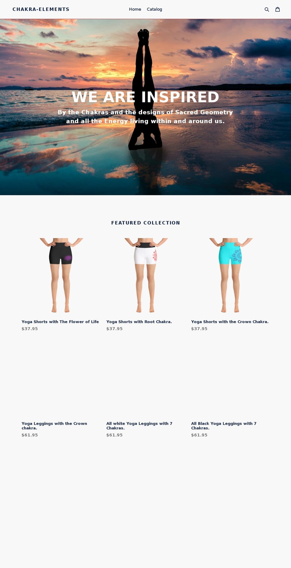 chakra-elements.com shopify website screenshot