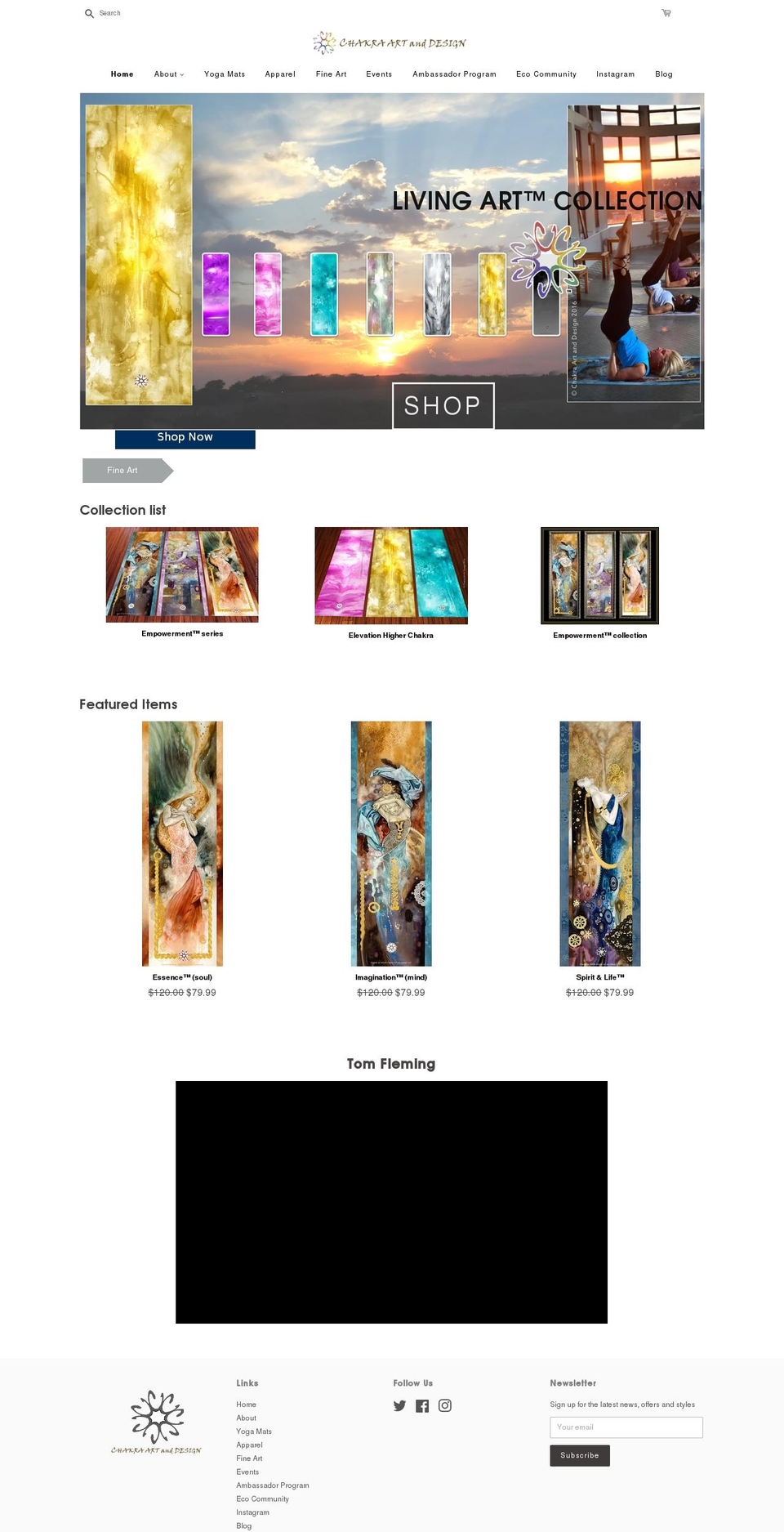 chakraartanddesign.com shopify website screenshot