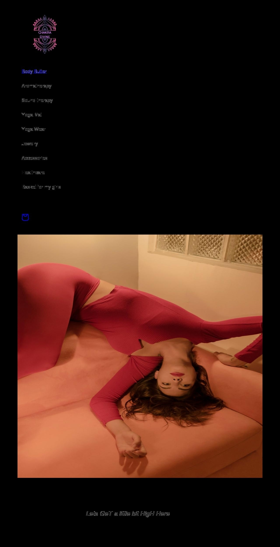 chakradivine.com shopify website screenshot