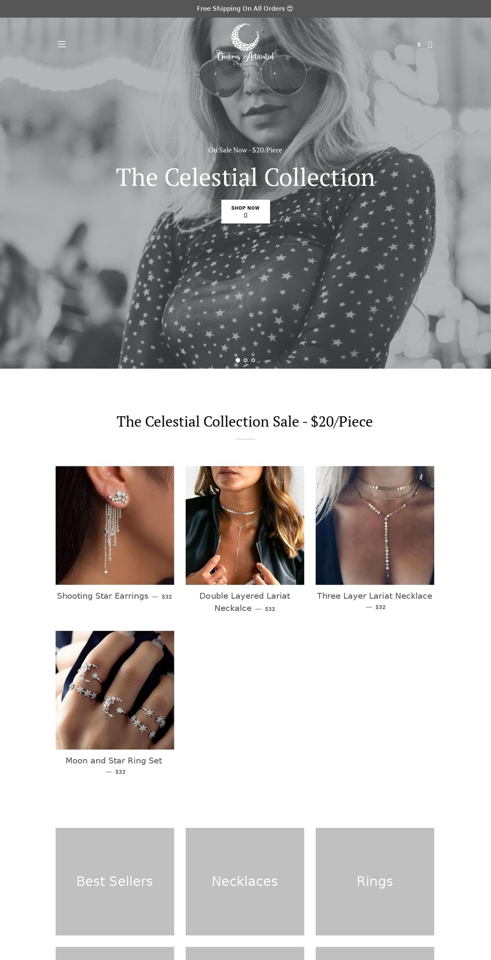 chakrasactivated.com — Shopify storefront screenshot