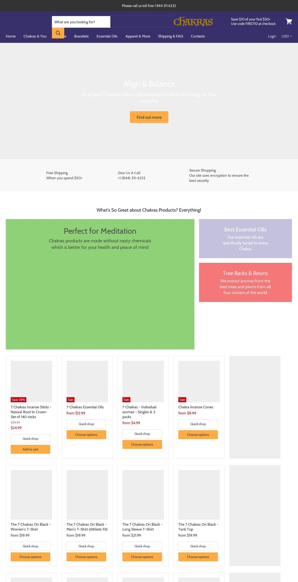 chakrasincense.com shopify website screenshot