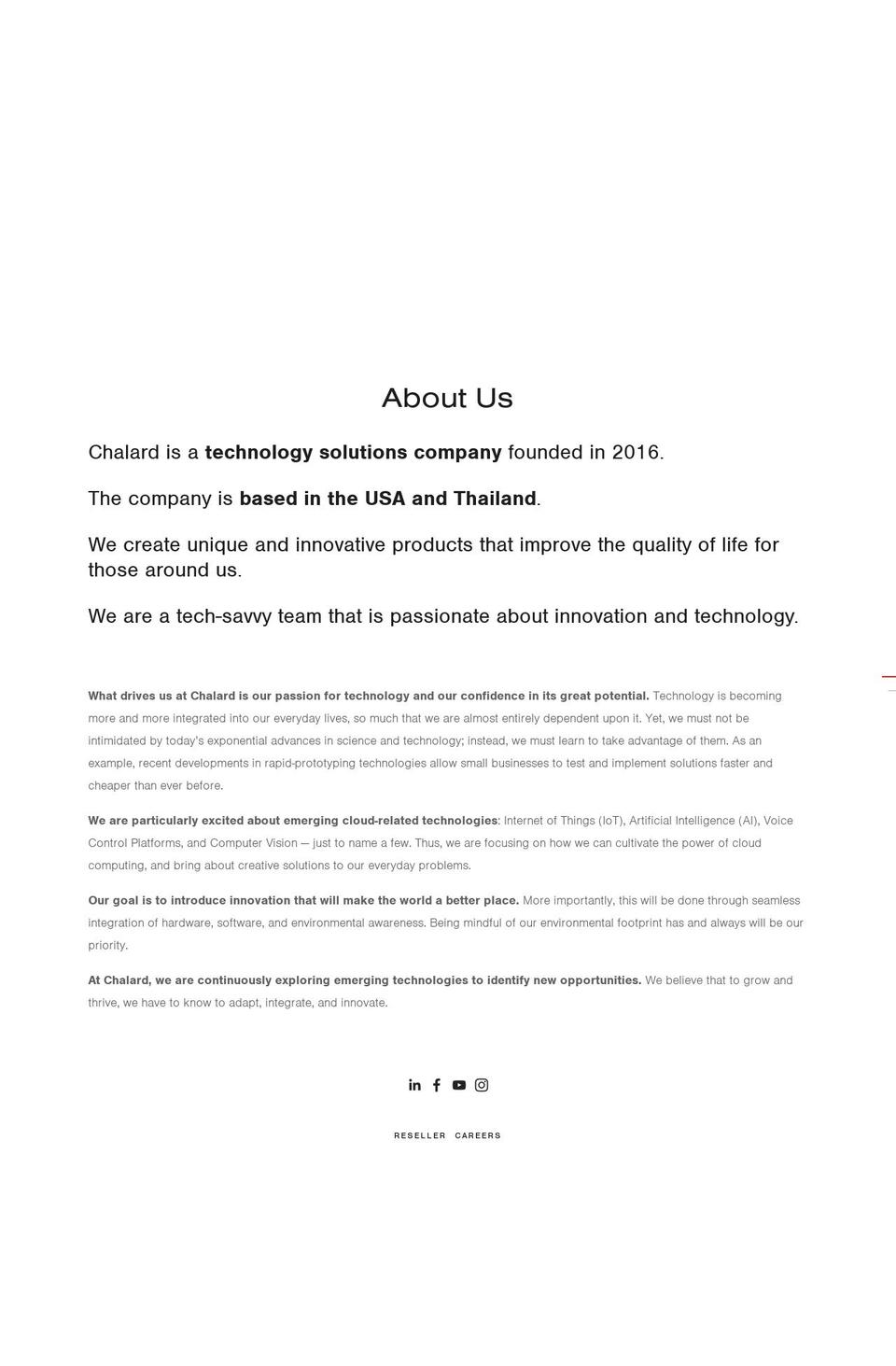 chalardus.com — Shopify storefront screenshot