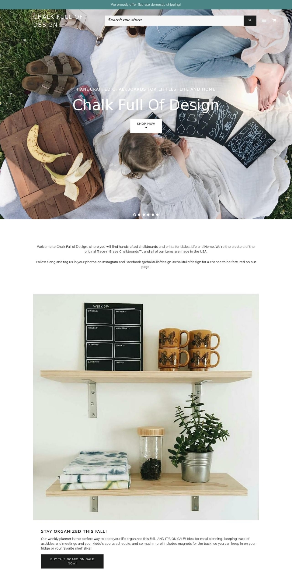 chalkfullofdesign.com shopify website screenshot