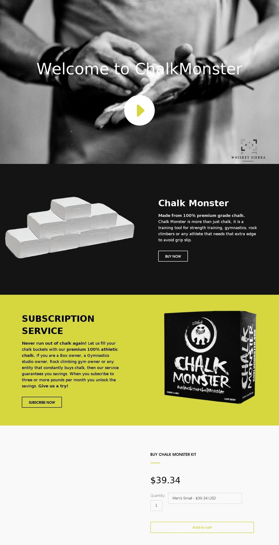 chalkmonster.org shopify website screenshot