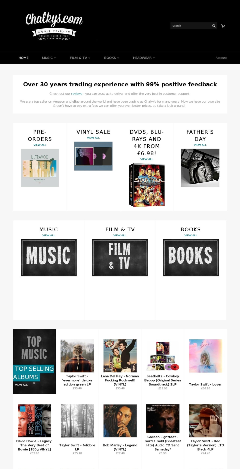 chalkys.com shopify website screenshot