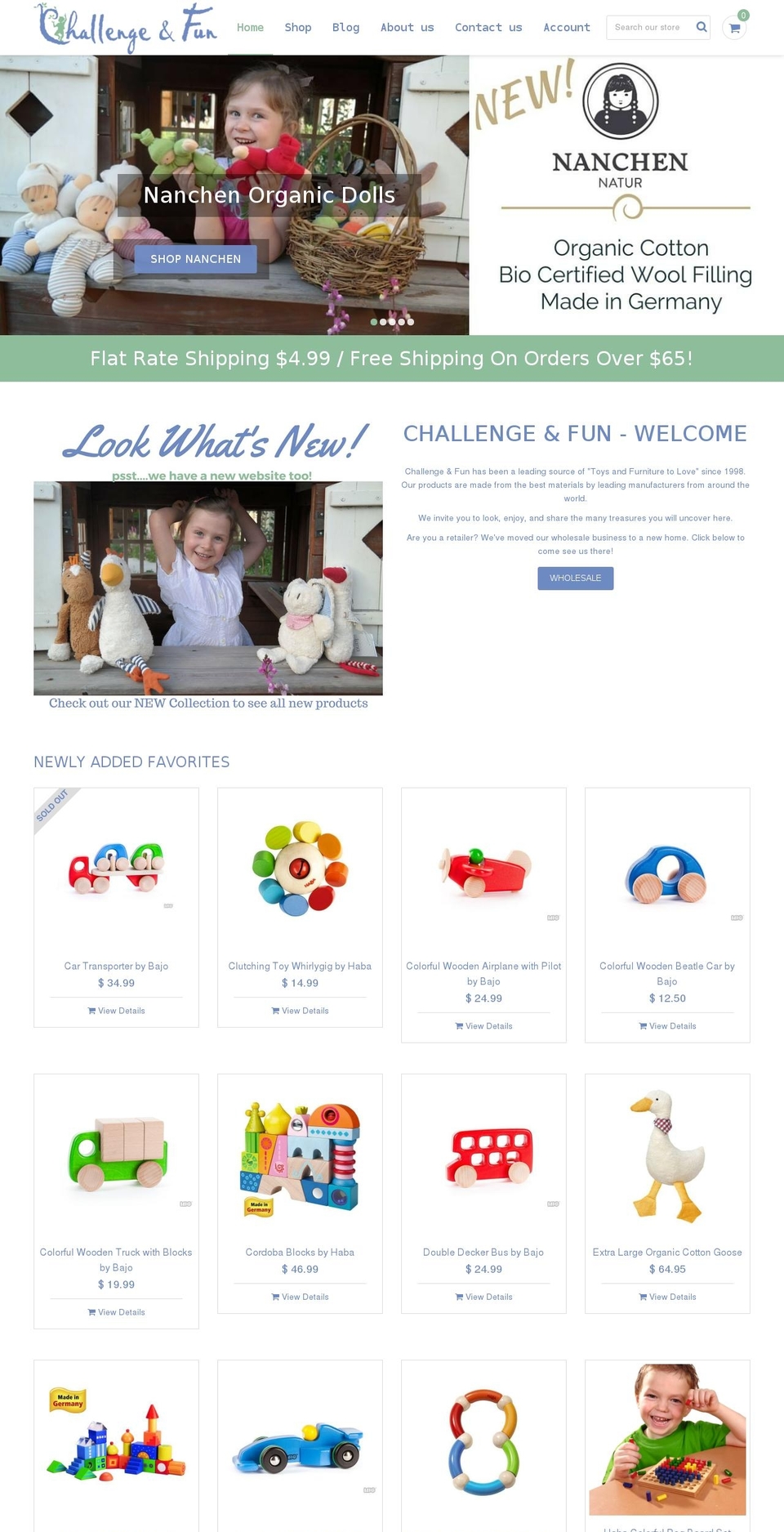 challengeandfun.com shopify website screenshot
