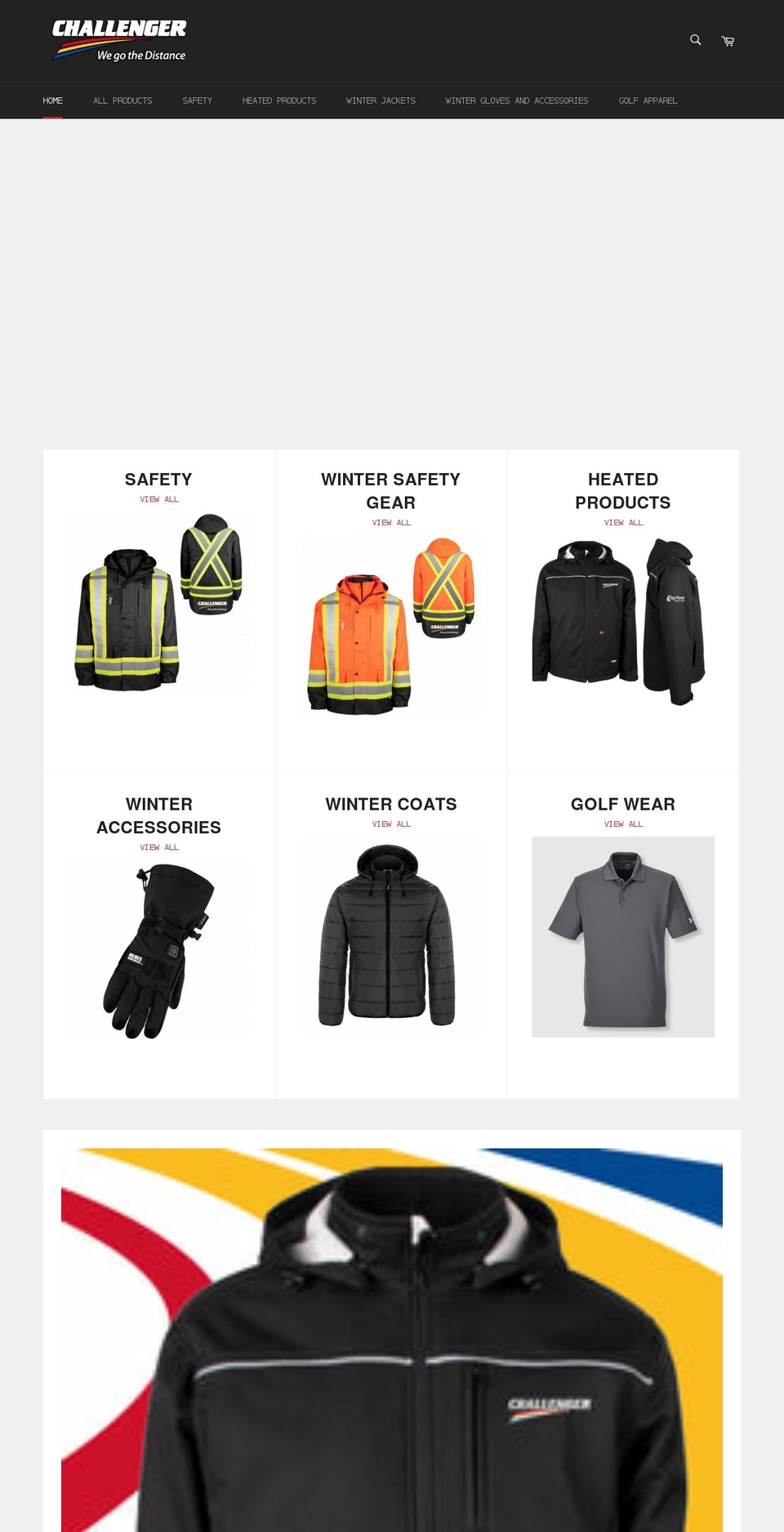 challengerloadingzone.com shopify website screenshot