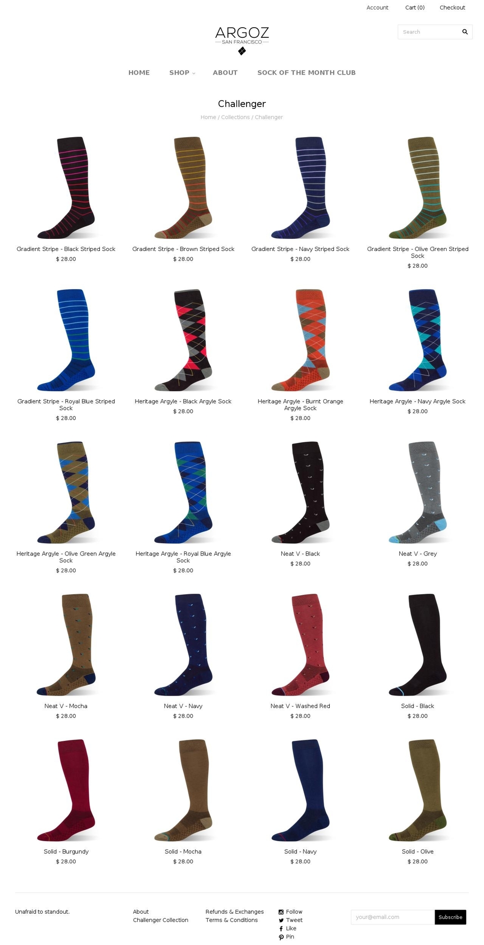 challengerxusa.com shopify website screenshot