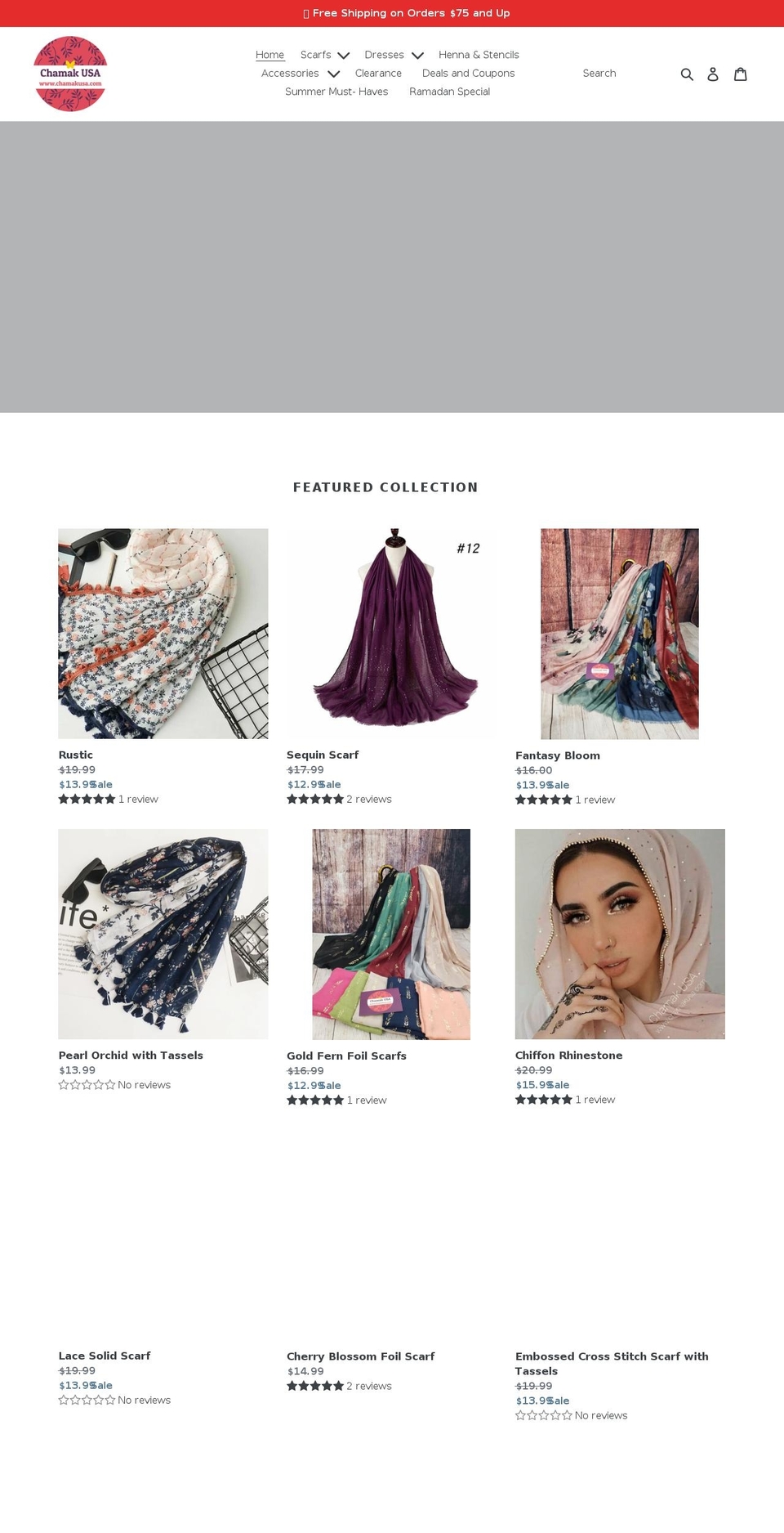 chamakusa.com shopify website screenshot