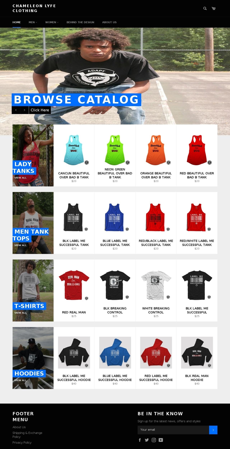 chameleonlyfe.com shopify website screenshot