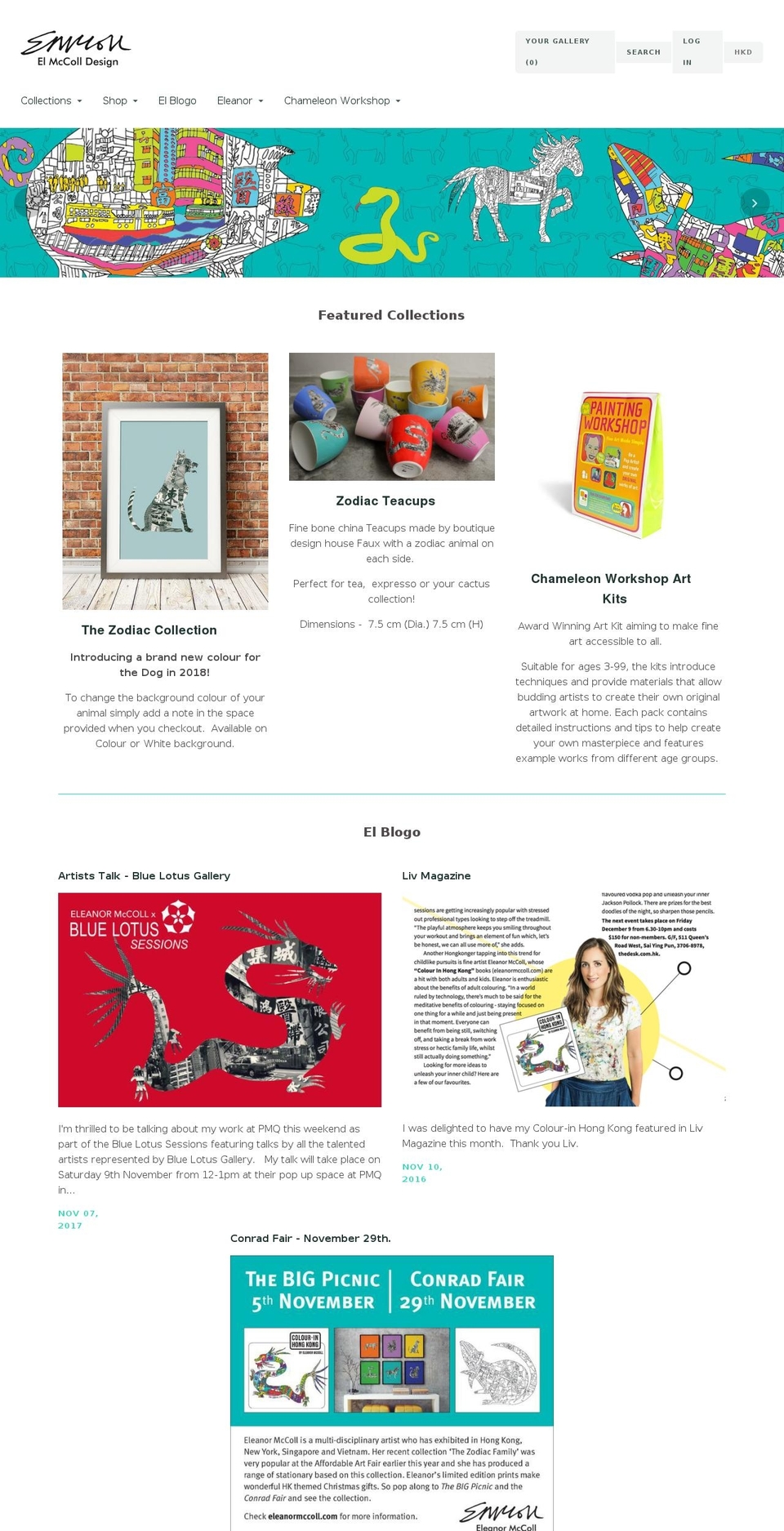 chameleonworkshop.com — Shopify storefront screenshot