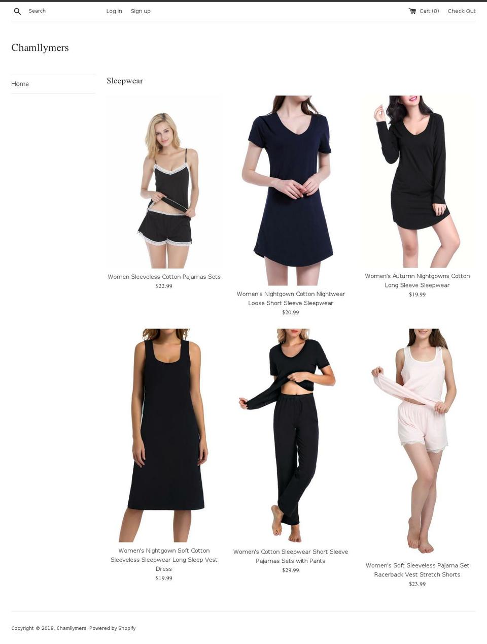 chamllymers.com shopify website screenshot