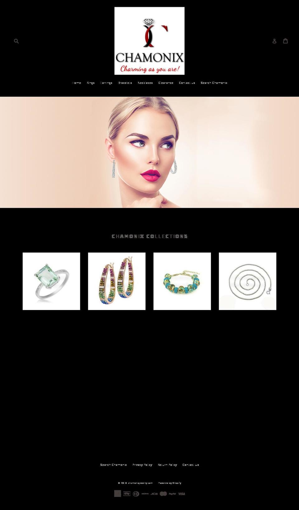 chamonixjewelry.com shopify website screenshot