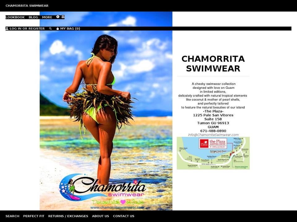 chamorritaswimwear.com shopify website screenshot
