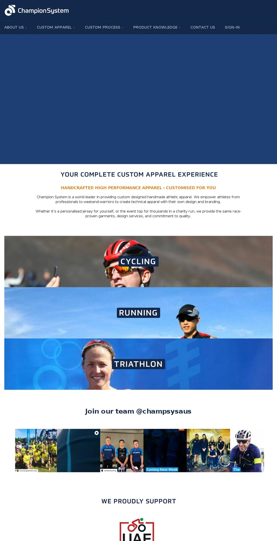 champ-sys.com.au shopify website screenshot