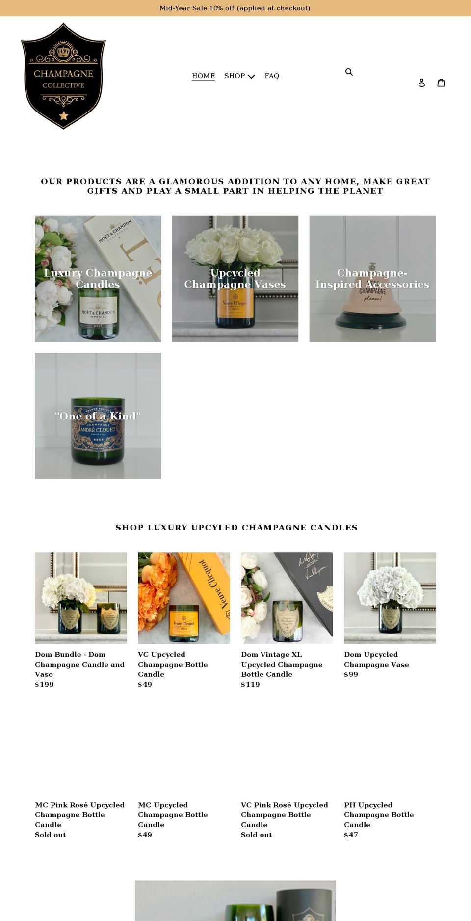 champagnecollective.com.au shopify website screenshot