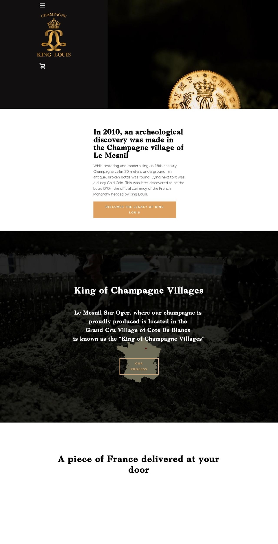 KingLouis Shopify theme site example champagnekinglouis.com