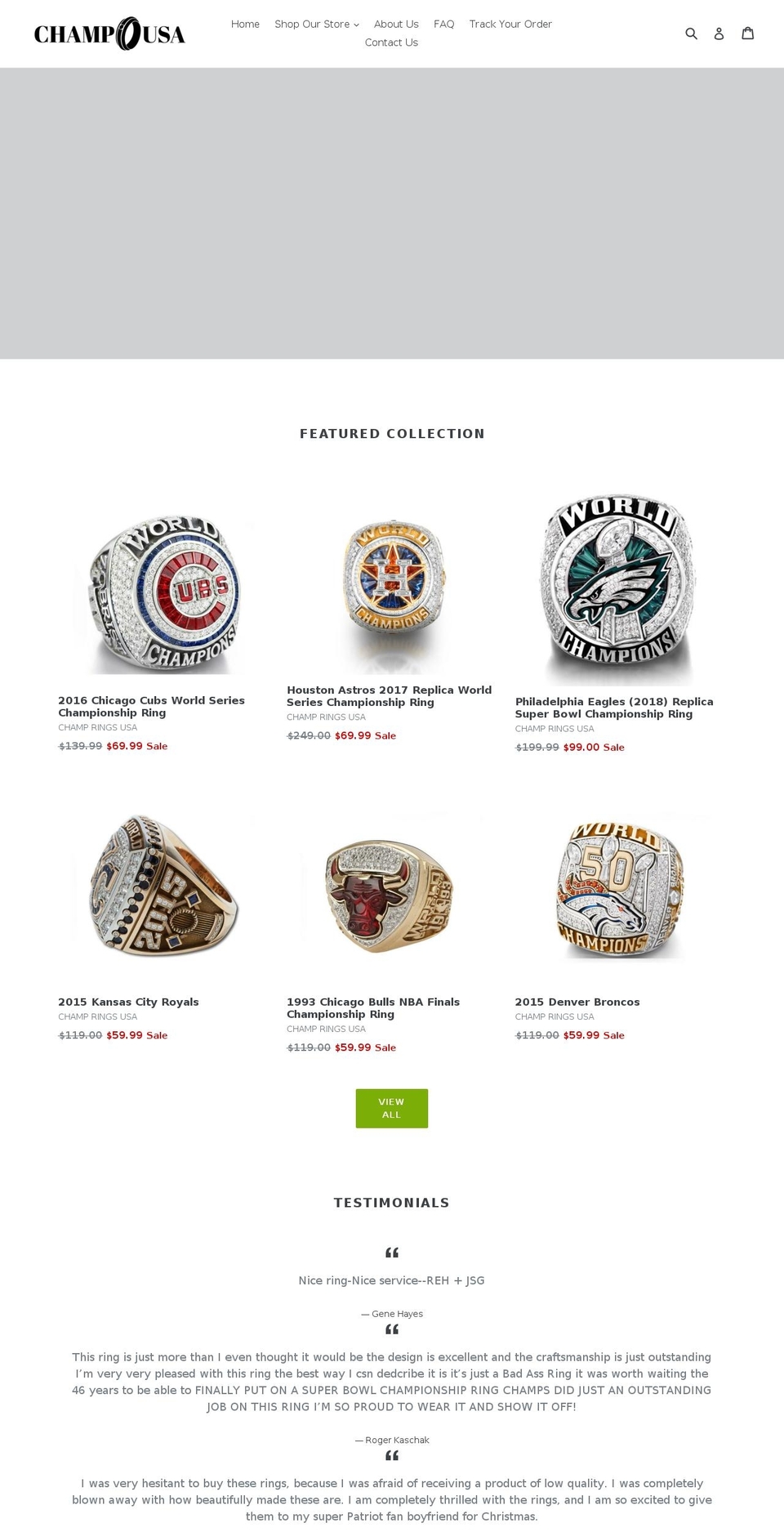 champringsusa.com — Shopify storefront screenshot
