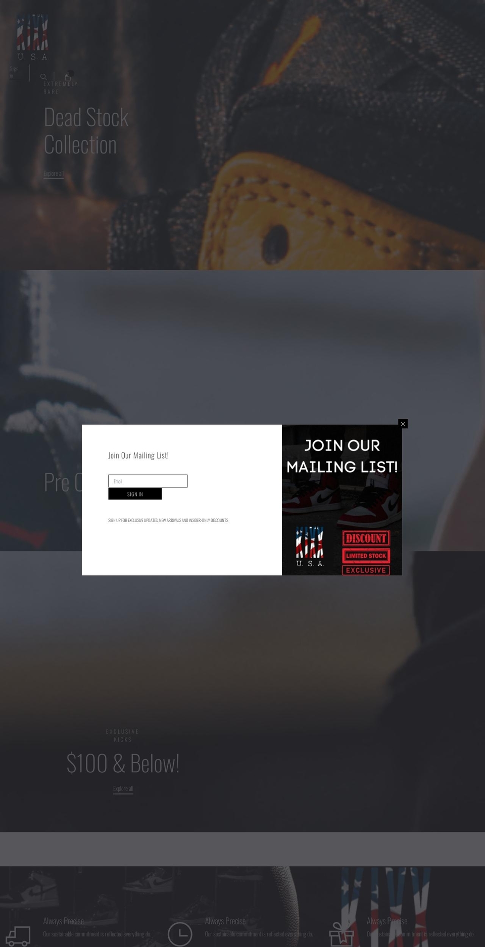 champsandkyngskicks.com shopify website screenshot