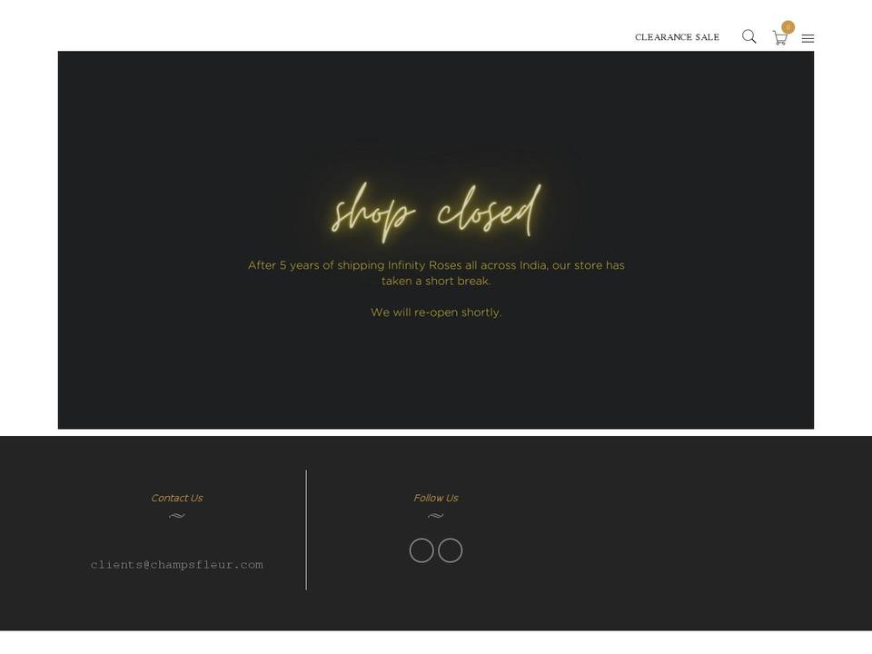 champsfleur.com shopify website screenshot