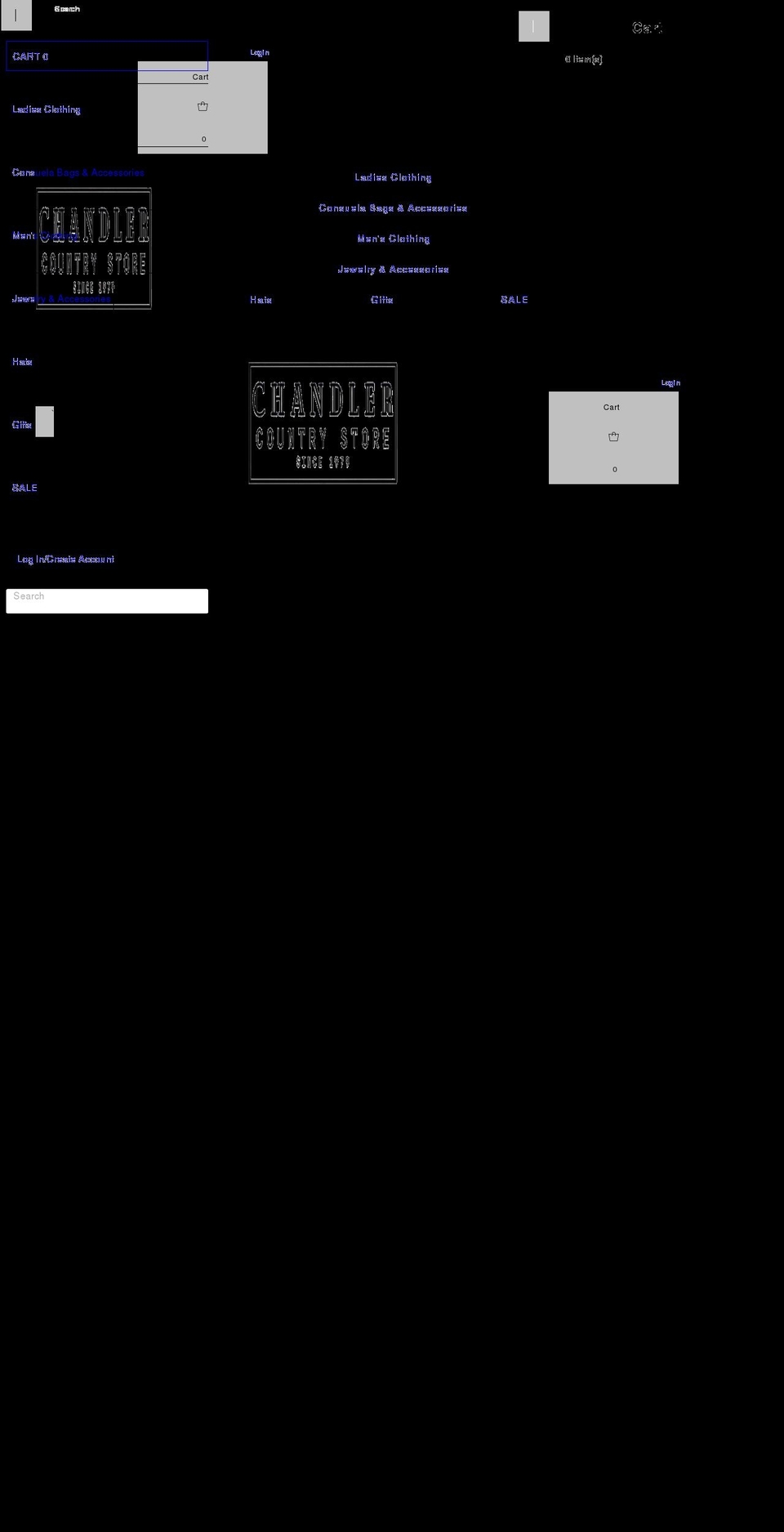 chandlercountrystore.com shopify website screenshot