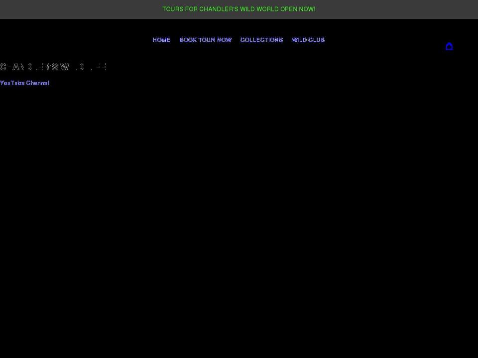 chandlerswildlife.com shopify website screenshot