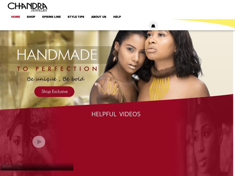 chandrajewelry.com — Shopify storefront screenshot