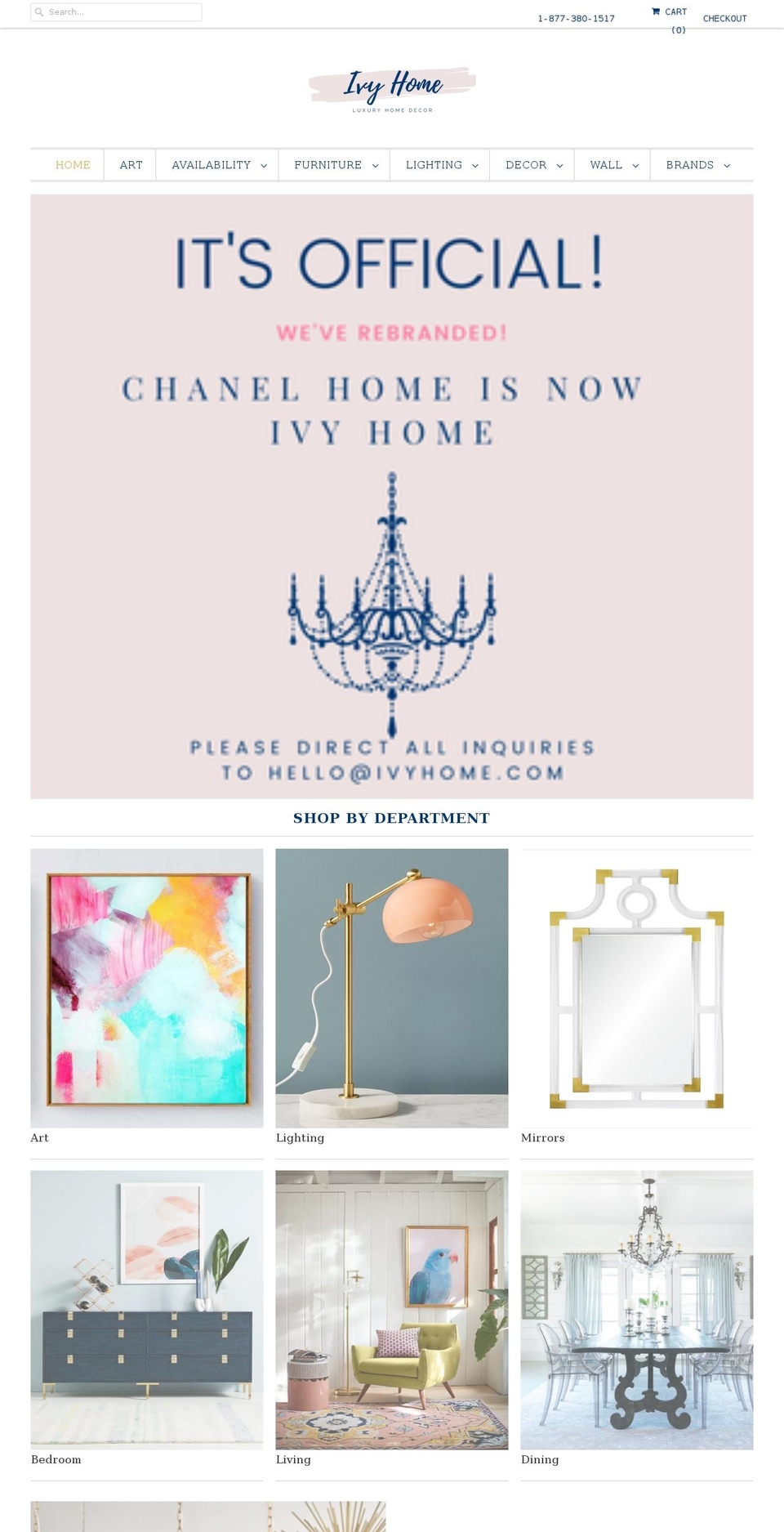 Candisoft - copy Shopify theme site example chanelhome.com