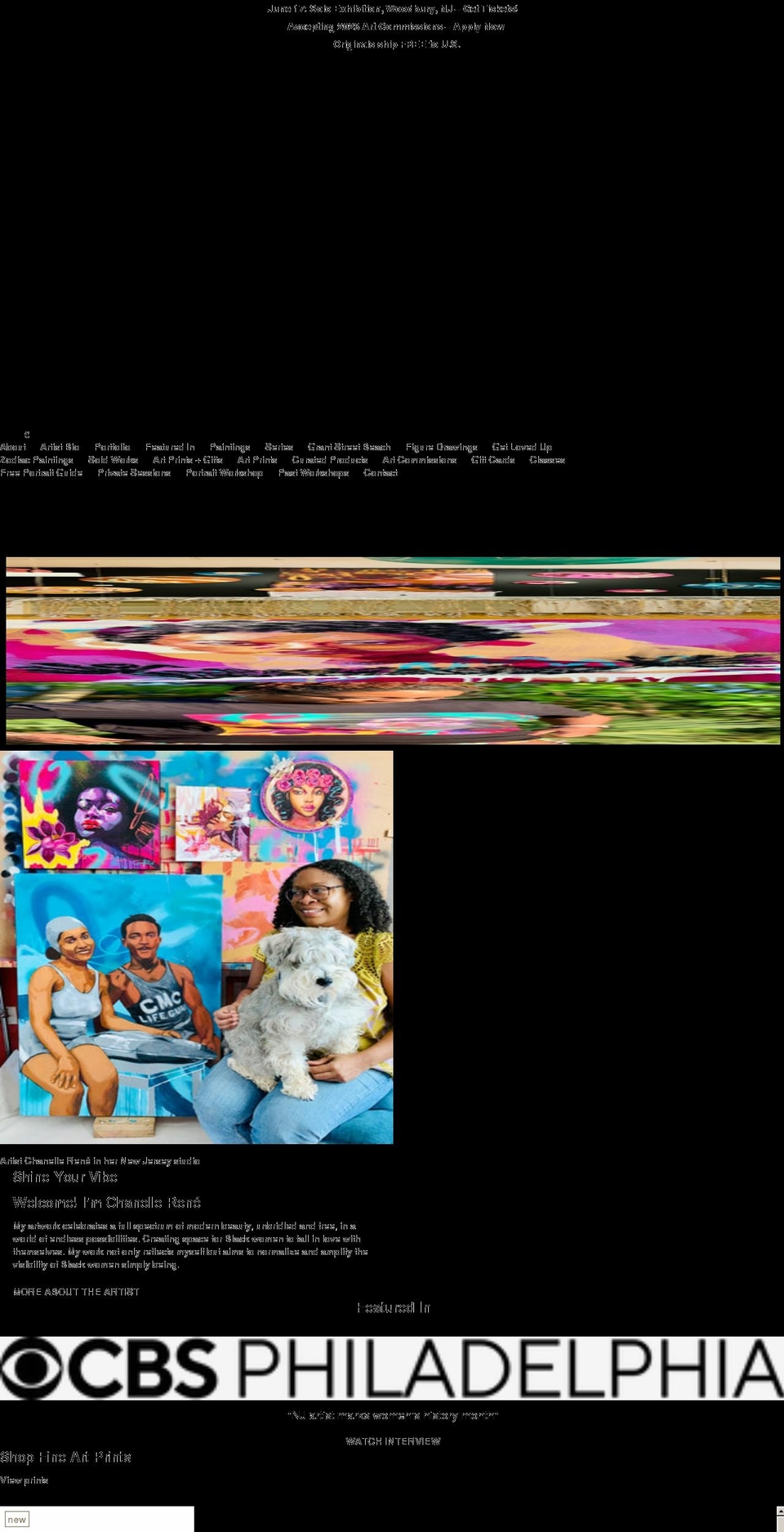 chanellerene.com shopify website screenshot
