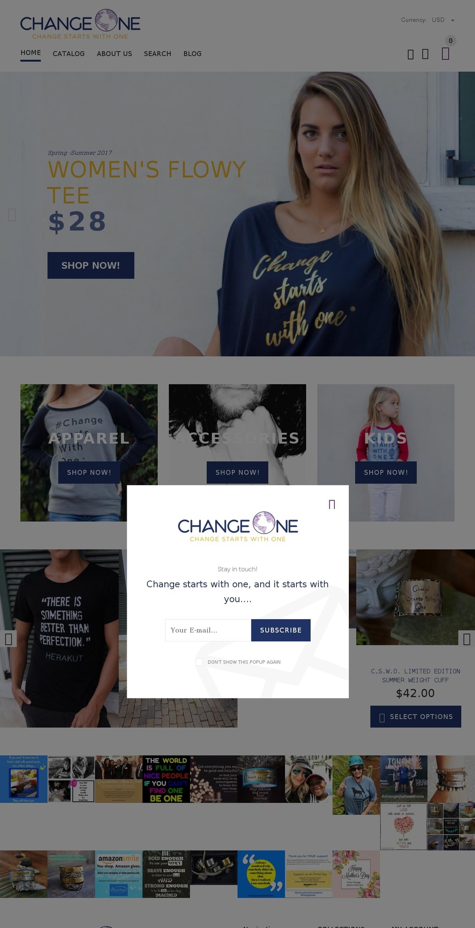 yourstore-v2-1-4 Shopify theme site example changeone.com