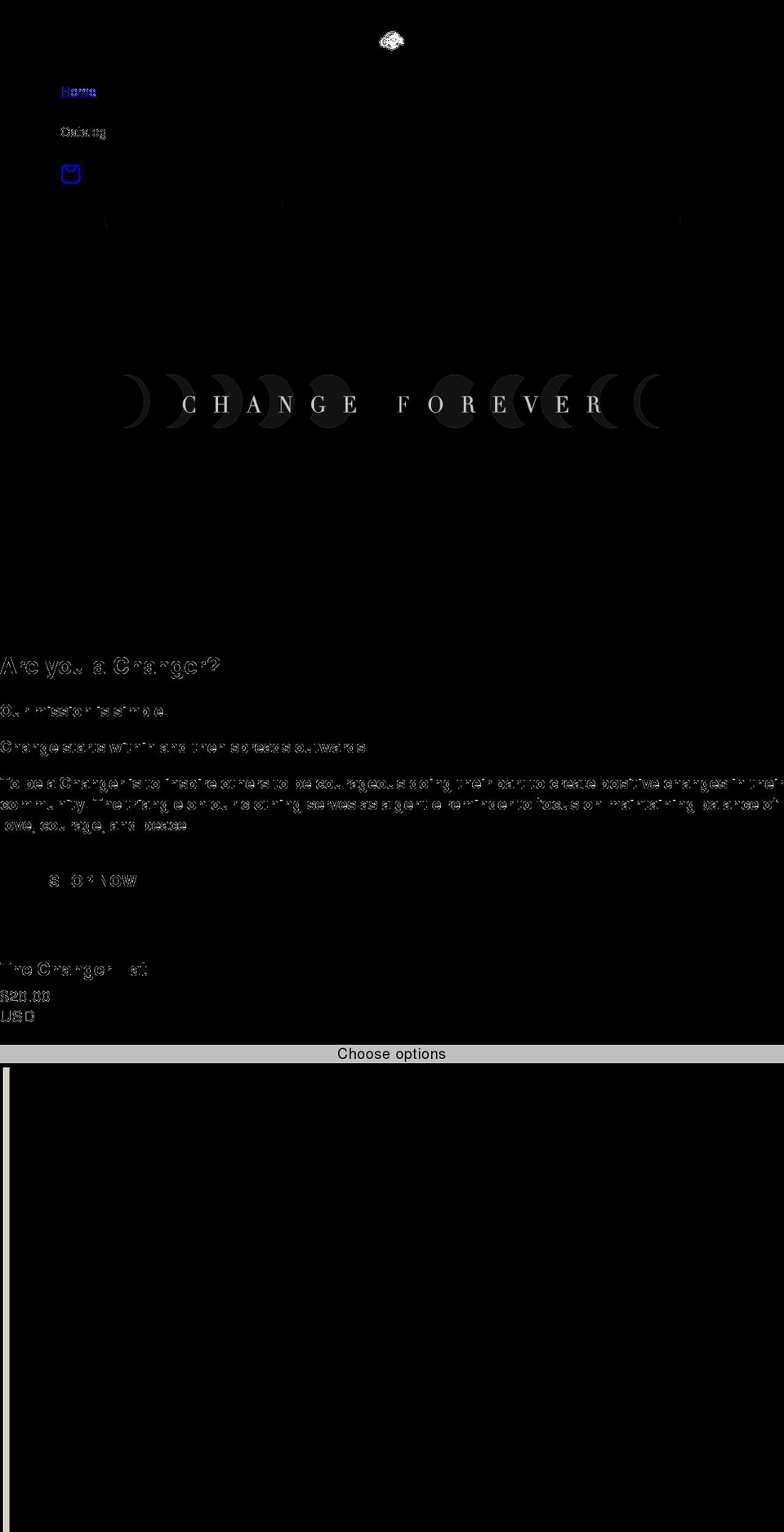 changer.shop shopify website screenshot