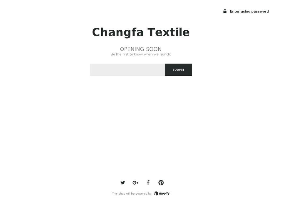 changfa-textile.myshopify.com shopify website screenshot
