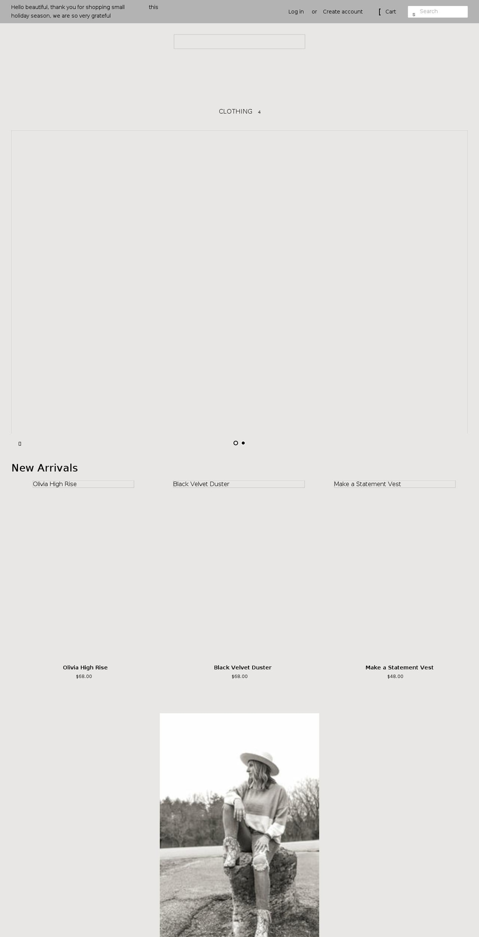 changingaceboutique.com — Shopify storefront screenshot