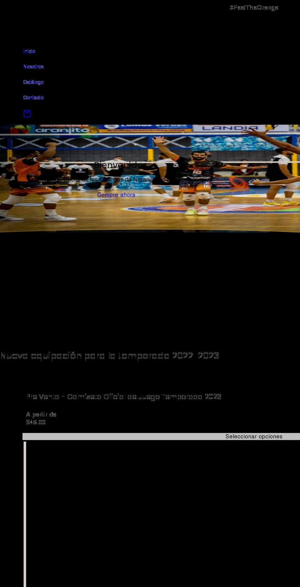changosdenaranjito.org shopify website screenshot